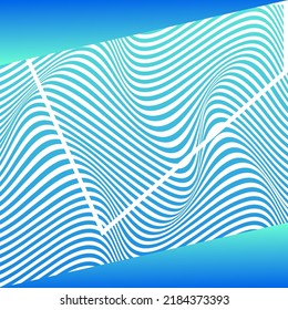 ABSTRACT COLORFUL GRADIENT WAVY LINE PATTERN BACKGROUND. COVER DESIGN 