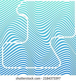 ABSTRACT COLORFUL GRADIENT WAVY LINE PATTERN BACKGROUND. COVER DESIGN 