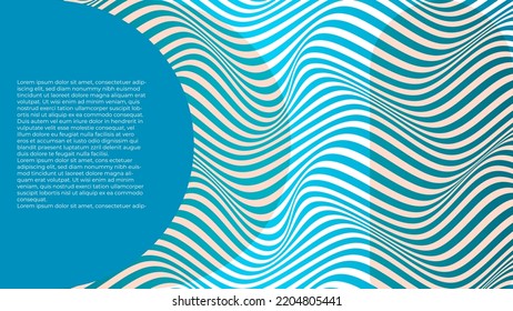 ABSTRACTO PATRÓN COLORIDO DE LA LÍNEA DE ONDA GRADIENTE CON FONDO DE LA ZONA DE ESPACIO DE COPIA. DISEÑO DE TAPA 