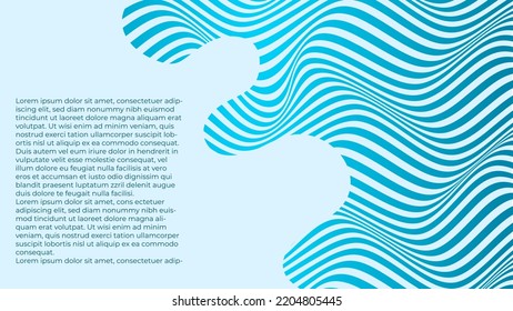 ABSTRACTO PATRÓN COLORIDO DE LA LÍNEA DE ONDA GRADIENTE CON FONDO DE LA ZONA DE ESPACIO DE COPIA. DISEÑO DE TAPA 