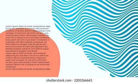 ABSTRACTO PATRÓN COLORIDO DE LA LÍNEA DE ONDA GRADIENTE CON FONDO DE LA ZONA DE ESPACIO DE COPIA. DISEÑO DE TAPA 