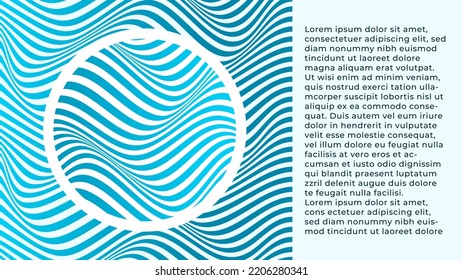 ABSTRACTO PATRÓN COLORIDO DE LA LÍNEA DE ONDA GRADIENTE CON FONDO DE LA ZONA DE ESPACIO DE COPIA. DISEÑO DE TAPA 