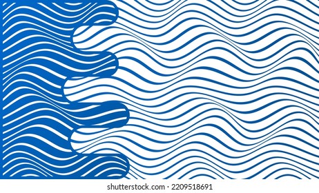 ABSTRACTO COLORIDO DE FONDO DE PATRÓN DE LA LÍNEA DE ONDA GRADIENTE. DISEÑO DE TAPA 