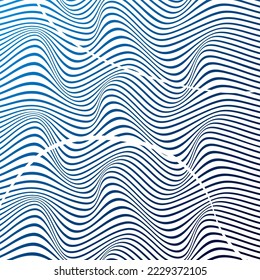 ABSTRACTO COLORIDO DE FONDO DE PATRÓN DE LA LÍNEA DE ONDA GRADIENTE. DISEÑO DE TAPA 