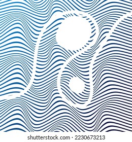 ABSTRACTO COLORIDO DE FONDO DE PATRÓN DE LA LÍNEA DE ONDA GRADIENTE. DISEÑO DE TAPA 