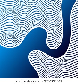 ABSTRACT COLORFUL GRADIENT WAVY LINE PATTERN BACKGROUND. COVER DESIGN 