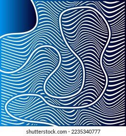 ABSTRACT COLORFUL GRADIENT WAVY LINE PATTERN BACKGROUND. COVER DESIGN 