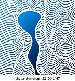 ABSTRACT COLORFUL GRADIENT WAVY LINE PATTERN BACKGROUND. COVER DESIGN 