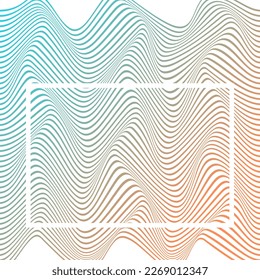 ABSTRACT COLORFUL GRADIENT WAVY LINE PATTERN BACKGROUND. COVER DESIGN 