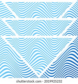 ABSTRACTO COLORIDO DE FONDO DE PATRÓN DE LÍNEAS DE ONDA DE GRADIENTE. DISEÑO DE TAPA 