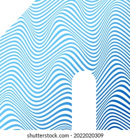 ABSTRACT COLORFUL GRADIENT WAVY LINES PATTERN BACKGROUND. COVER DESIGN 