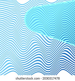 ABSTRACT COLORFUL GRADIENT WAVY LINES PATTERN BACKGROUND. COVER DESIGN 