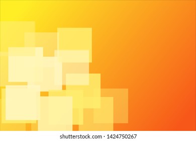 abstract colorful gradient yellow orange geometric squares pattern background