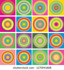 abstract colorful gradients with circles pattern background. vector illustration