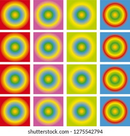 abstract colorful gradients with circles pattern background. creative colorful geometric for your design. vector illustration
