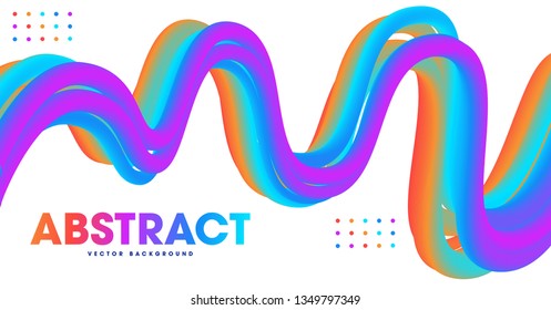  Abstract colorful gradients waves background. Vector illustration