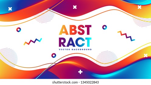  Abstract colorful gradients waves background.Background for cover banner, flyer,.. Vector illustration