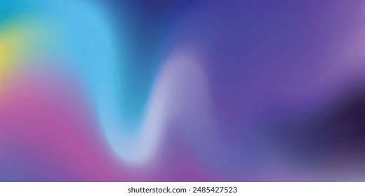 Abstract Colorful Grainy Gradient Background Modern Blurred Holographic Defocused Trendy Template For Banner, Poster, Wallpaper