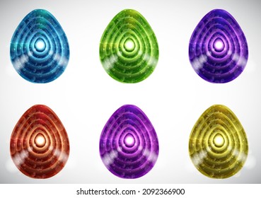 Abstract Colorful Graphics Element Set