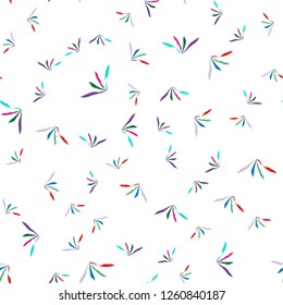 Abstract  Colorful Grass Pattern Background. Seamless Vector. Elements are not cropped. Pattern under the mask. Perfect design for textile, box, posters, cards, brochures, etc.
