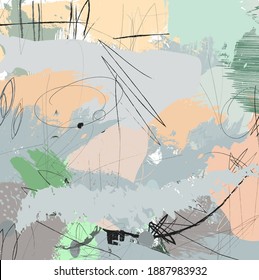 Abstract colorful gray paint brush and strokes, scribble pattern background. Creative nice gray  splash colors and hand drawn backdrop. modern beautiful grunge and stripes background