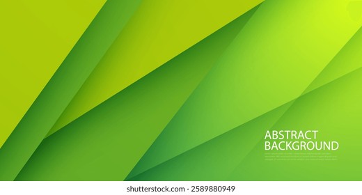 Abstract colorful green 3D background. Papercut shadow concept pattern. Eps10 vector