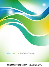 Abstract colorful green background. EPS 10 vector illustration, transparency and gradients used