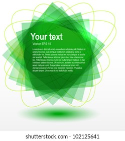 Abstract colorful green background. EPS10