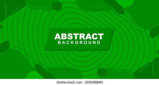 Abstract colorful green geometric background texture illustration with line circles. Cool for banner, social media template, poster and flyer template