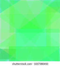abstract colorful green geometric pattern. bright green background. Vector illustration