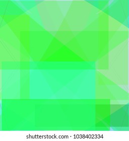abstract colorful green geometric pattern. bright green background. vector illustration