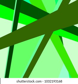 abstract colorful green line texture background, green shapes pattern, vector illustration
