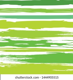 Abstract colorful green paint brush and strokes with horizontal lines pattern background.  colorful green nice brush strokes and stripes pattern background.  modern beautiful grunge and stripes 