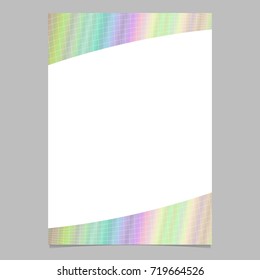 Abstract colorful grid brochure template background design - vector flyer graphic on white background