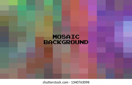 Abstract Colorful Grid Mosaic Background, Modern abstract illustration with triangles. Creative Design Polygonal Template mosaic with squares.