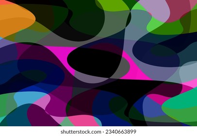 Abstract Colorful Groovy background design