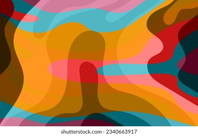 Abstract Colorful Groovy background design