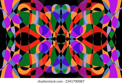 Abstract Colorful Groovy background design