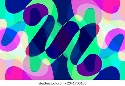 Abstract Colorful Groovy background design