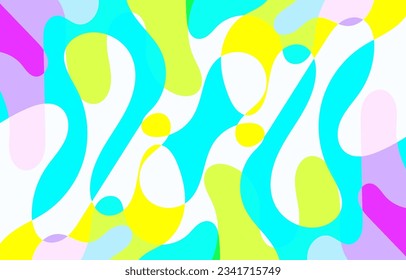 Abstract Colorful Groovy background design