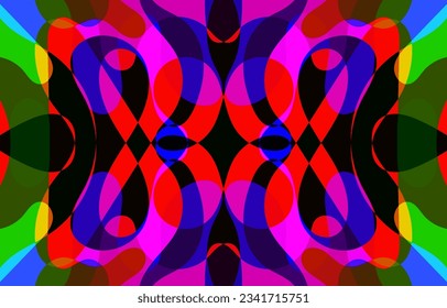 Abstract Colorful Groovy background design
