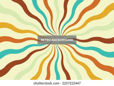 abstract colorful groovy retro background