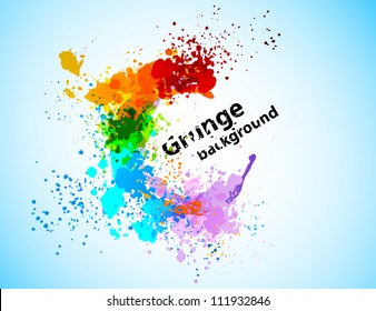 Abstract colorful grunge background