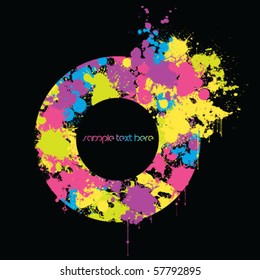 Abstract colorful grunge background