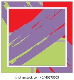 Abstract colorful grunge background. Contemporary modern art for silk scarf, hijab shawl design. Digital brushstrokes, painted texture for textile fabric, paper print. Fashion illustration
