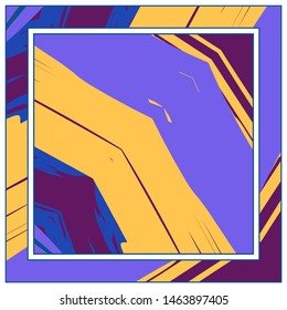 Abstract colorful grunge background. Contemporary modern art for silk scarf, hijab shawl design. Digital brushstrokes, painted texture for textile fabric, paper print. Fashion illustration