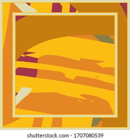 Abstract colorful grunge background. Contemporary modern art for silk scarf, hijab shawl design. Digital brushstrokes, painted texture for textile fabric, paper print. Fashion illustration