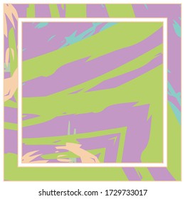 Abstract colorful grunge background. Contemporary modern art for silk scarf, hijab shawl design. Digital brushstrokes, painted texture for textile fabric, paper print. Fashion illustration