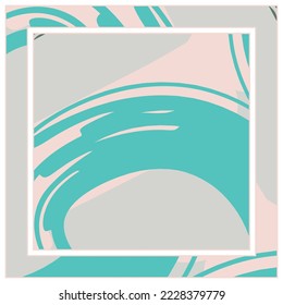 Abstract colorful grunge background. Contemporary modern art for silk scarf, hijab shawl design. Digital brushstrokes, painted texture for textile fabric, paper print. Fashion illustration