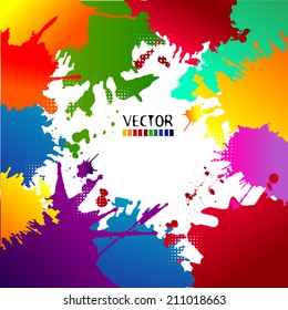 Abstract Colorful Grunge Background. Vector